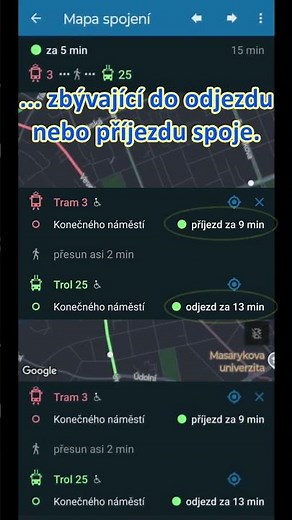 IDOS TIP #4, Zobrazení spojení na mapě #idos #idosproandroid #idosproios #cestovani #doprava