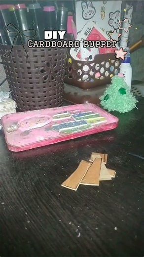 DIY cardboard puppet ☄✨ #diy #shorts #puppet #ytshorts #yt