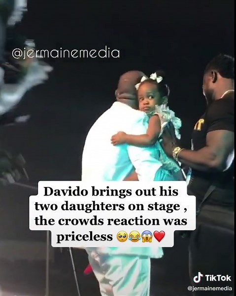 Davido's Heartwarming Moment: Bringing His Daughters on Stage