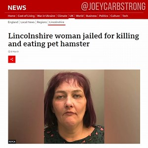 16K views · 606 reactions | Woman jailed for eating hamster  For...