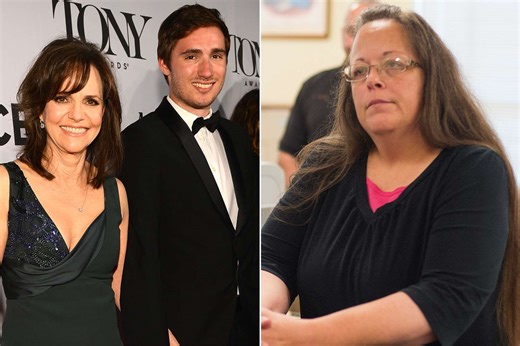 Sally Field's son slams 'hideous bitch' Kim Davis for asking Supreme Court to overturn gay marriage