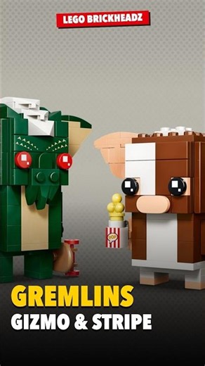 LEGO Gremlins Revealed — Gizmo & Stripe BrickHeadz | BrickHeadz Set #40919 #gremlins #lego