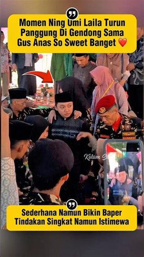 Masya Allah Gus Anas So Sweet Bnaget #shorts #ningumilaila #pengajian