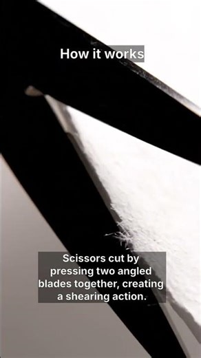 How scissors cut precisely