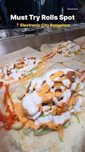 💥Must Try Rolls Spot in Electronic City Bangalore ‼️ #shorts #bangalore