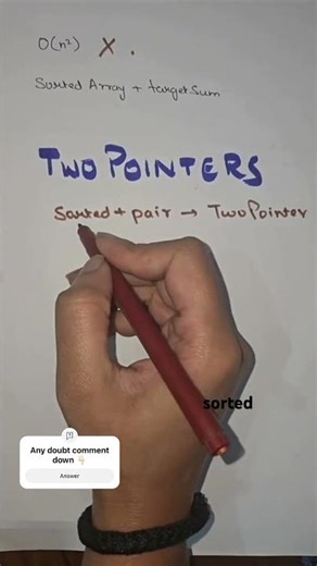 🎯 Two Sum |Learn the smart way to solve Two Sum using the Two Pointer technique. #dsa #code #faang