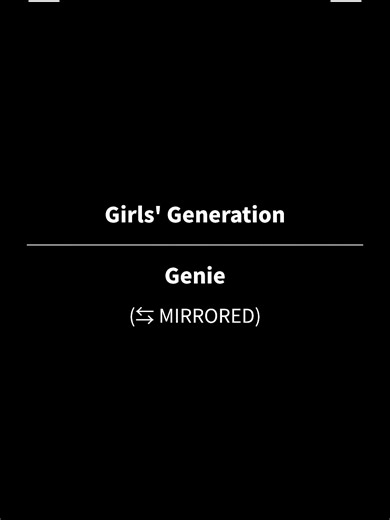 [MIRRORED] Girls' Generation (少女時代) - Genie ❤️ I can't post any new songs during the exam period, but please enjoy the video I've prepared 😌 #GirlsGeneration #Genie #kpopdance #dancetutorial #mirrored @girlsgeneration.official