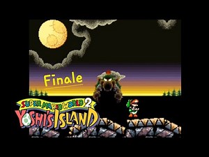 Yoshi battles baby Bowser and saves baby Luigi and the Stork. Yoshi's Island. Finale