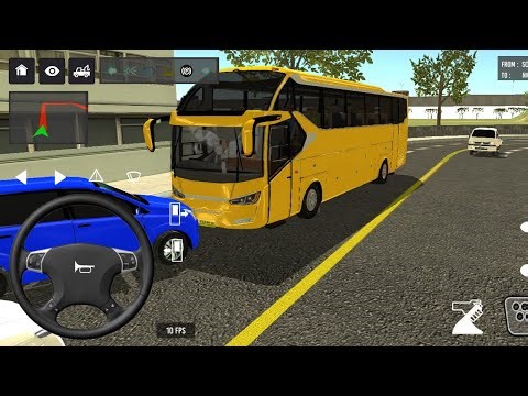 2024 Indonesia Bus Simulator Gameplay in Android | Euro City Bus Transport Bus Game 3D