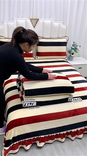 Beautiful cotton four-piece sets for spring.#cotton #bedding #beddingsets #bedroom #love