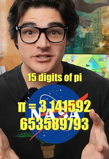 Why does NASA only use 15 digits of pi? #math #learnontiktok #edutok #nasa #pi