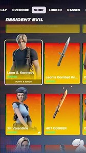 Fortnite Resident Evil Leon S Kennedy Skin Item Shop!