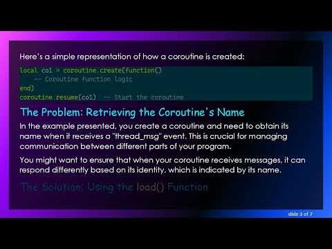 How to Obtain a Coroutine's Name in Lua with OpenComputers