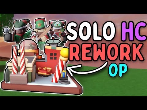 SOLO HARDCORE WITH REWORKED ELF CAMP | BEST TOWER? | Roblox Tower Defense Simulator