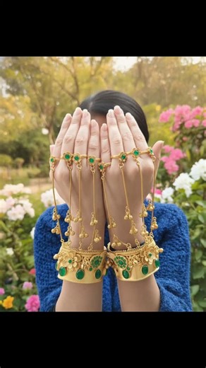 Indian Traditional Jewelry on Instagram: "✨ Royal Indian Traditional Hand Jewelry (Hathphool) ✨ Grace your hands with the timeless charm of premium quality Indian traditional hand harness jewelry. Beautifully crafted with intricate floral motifs, rich gold finish, and ruby-toned stones, this elegant Hathphool design is perfect for brides, weddings, festive occasions, and royal photoshoots. A true blend of heritage, elegance, and craftsmanship 💛 👑 Perfect for Bridal • Festive • Traditional Wear