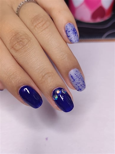 Uñas sencillas azules y gris mate 🫧🫧 #uñassencillas #nailsinspo #nailsartvideos #paratiiiiiiiiiiiiiiiiiiiiiiiiiiiiiii #bluenails