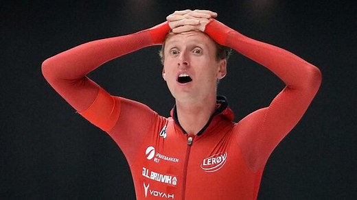 Norway's Sander Eitrem breaks men's 5,000-metre long track speed skating World Record