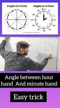 Angle between clock hand| Easy trick|#maths #education #study #motivation #reels #class #class10th