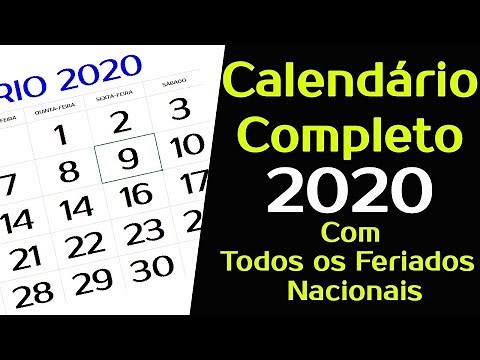 2020 CALENDAR WITH ALL NATIONAL HOLIDAYS (Complete)