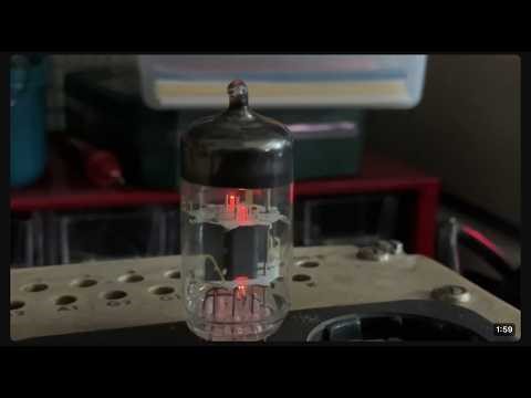 Example of vacuum tube measurement (ECC83) for quick diagnostics with Tesla BM215 A Shorter ver.1.0