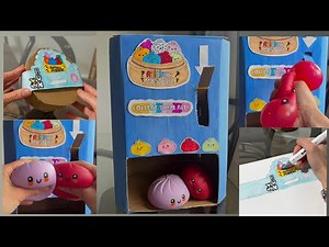 DIY squishy dumpling vending machine!!🥟 (SIMPLE)+(DIYDUMPLING) 🌈 ✨