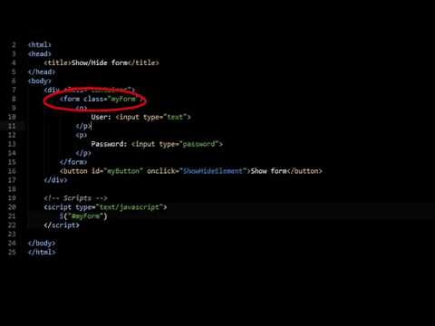 Mostrar / Ocultar elemento HTML con jQuery y JavaScript