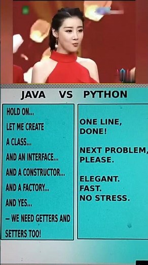 If Python and Java programming languages were people…😂#duet #comedy #codingmemes #programming