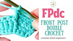 14 reactions | Using the Front Post Double Crochet (FPdc)  stitch...