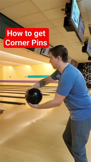 How to get corner pins #bowlingtips