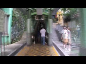 World's longest escalator system - Central to Mid-Level, Hong Kong