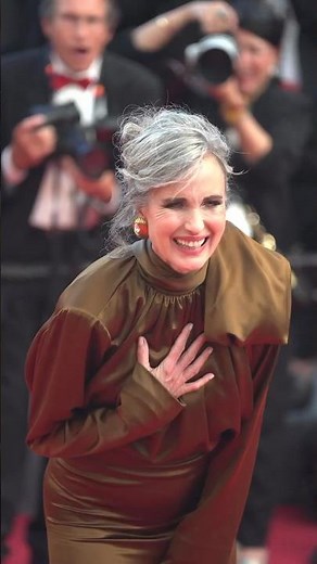 Andie Macdowell at the 76th Cannes Film Festival. #andiemacdowell