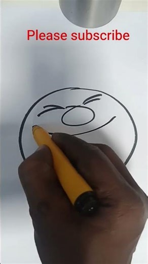 How to draw laughing emoji #shorts