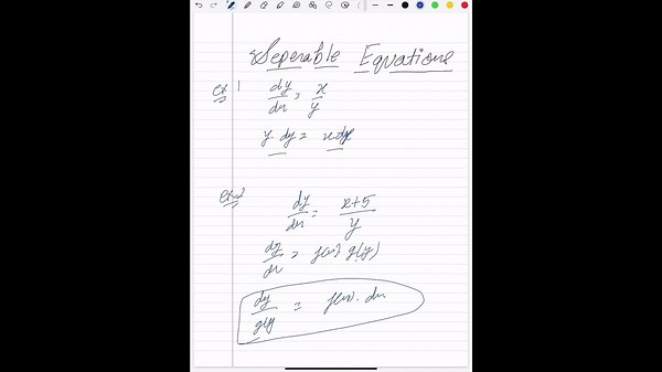 Separable Equation and Integrating Factor Method