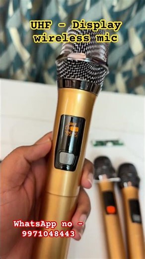 UHF - wireless display mic #ssaudiowave ##electronic #amplifierboard #mic #wirelessmic