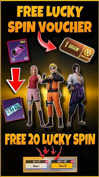 ✅ BGMI Naruto Lucky Spin Free 20 Vouchers 😱 0 UC Trick! #BGMI