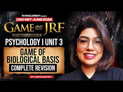 UGC NET Psychology | GAME OF BIOLOGICAL BASIS - Complete Revision | UGC NET Psychology 2026 | Hafsa