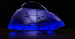 FireFly's TRON-like shell keeps cyclists dry and visible