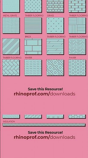 🏗️ 33 Must-Have Architecture Hatches for Rhino! 🎯