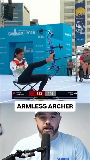 38K views · 434 reactions | Armless archer competes in the Para Championships, a breakdown #archery #paralympics #athlete #sports #fascinating | Jomboy Media | Facebook