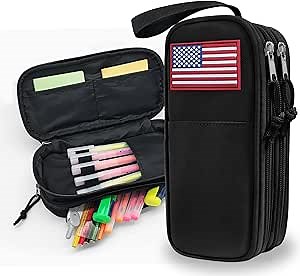 Cute Pencil Case for Girls - Large Pencil Pouch for Girls,Big Capacity Portable Pen Bag,Special Aesthetic Pen Box with Handle,School Supplies Stationary Organizer for Kids Teens Adults
