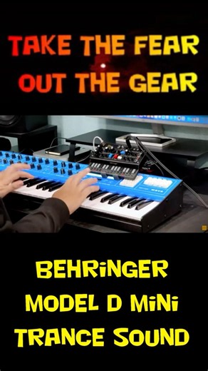 Behringer Model D mini trance sound #behringer #moog #minimoog #musicproducer #synth #music