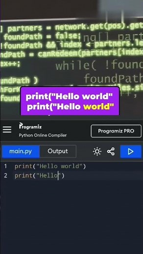 print 100 lines using for loop in python #viral #coding #technology