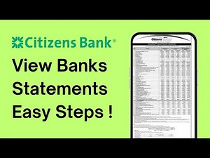 How to View Your Citizens Bank Statements