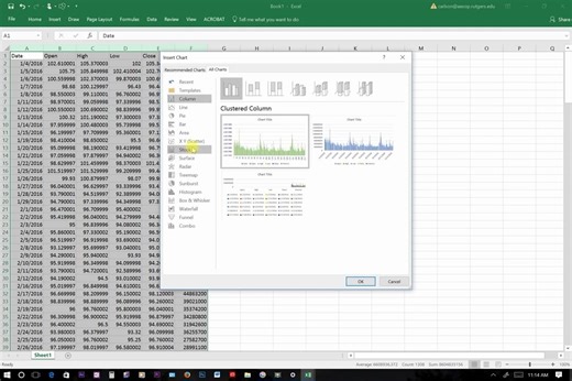「超实用Excel教程」如何从Yahoo Finance下载历史数据并用Excel画出HighLowClose股价走势图 日k线图||YouTube||外挂中英