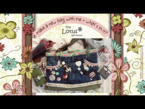 -‘๑’-what's in my handmade bag? (make the bag w me first lol)-‘๑’-