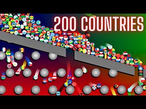 200 Countries Elimination Marble Race