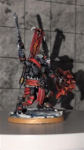 Team Red - Final Sculpt - Painted Dragonborn Knight (Champion)