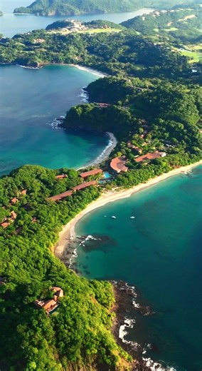 A sanctuary embraced by the ocean, where the land breathes in shades of green. 🌊 | Four Seasons Resort Peninsula Papagayo, Costa Rica