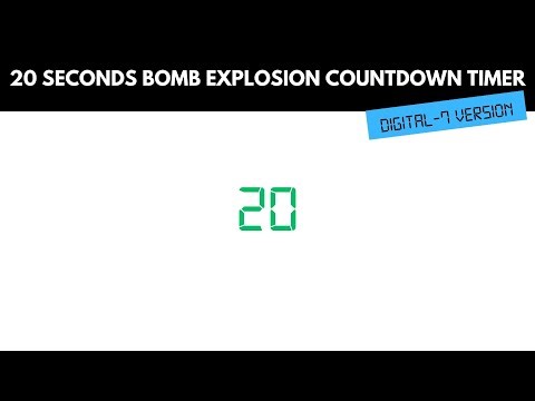 20 Seconds Bomb Countdown Timer Digital 7 Version