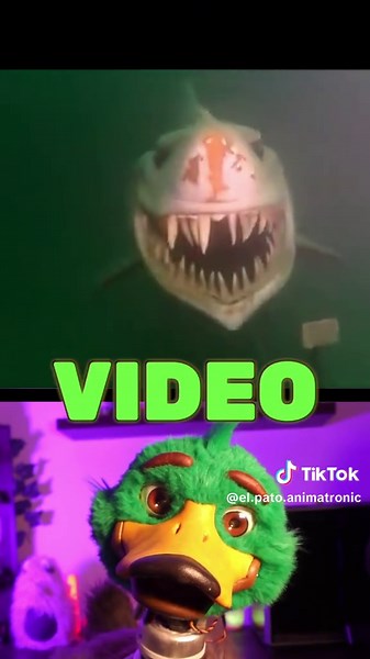 Esto no te va a dejar dormir #submecanofobia #estatuas #tiburón #animatronicos🐰🐻🐥🦊